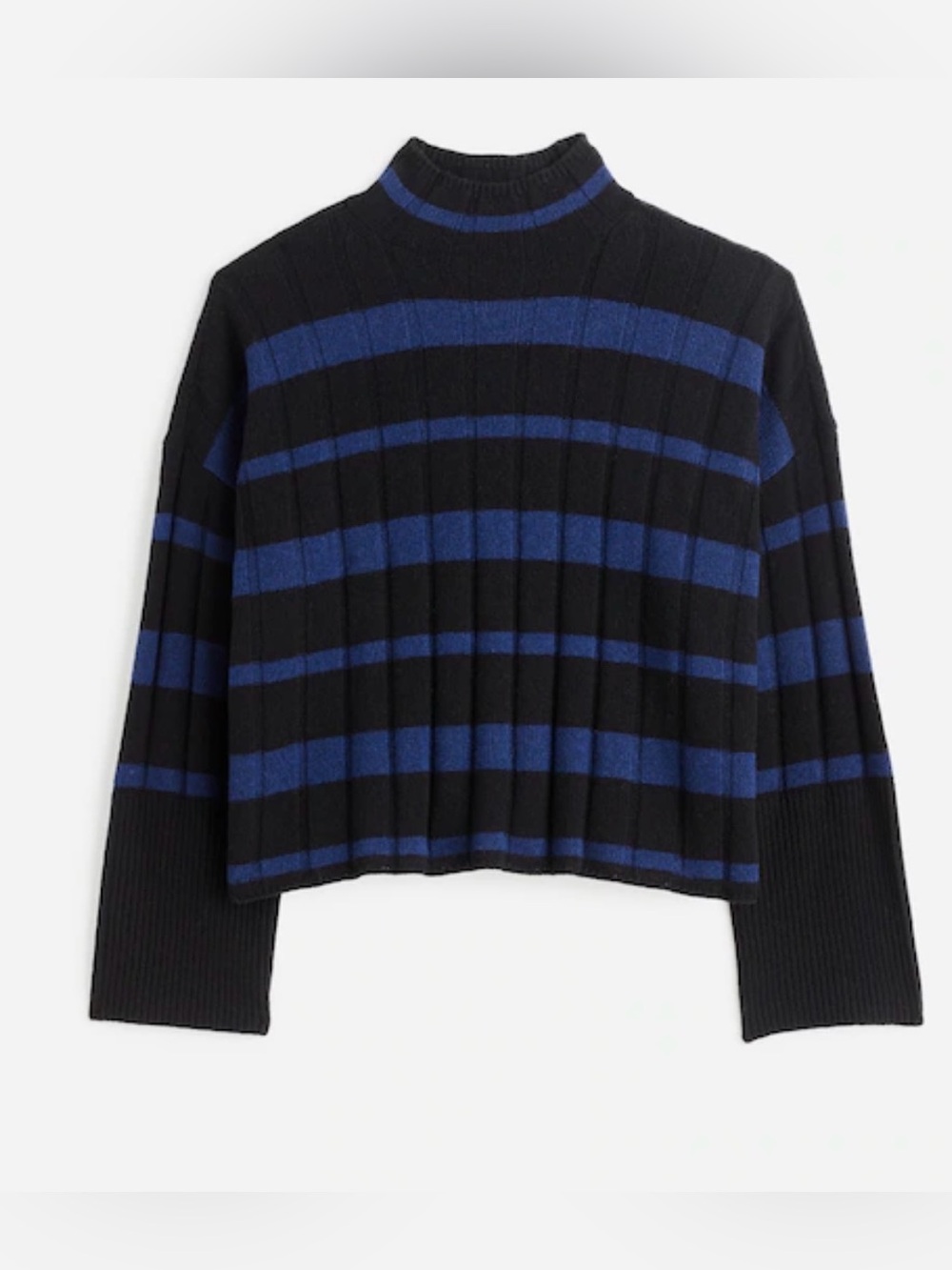 NWOT New Madewell Ribbed Cashmere-Wool Blend Pullover Sweater